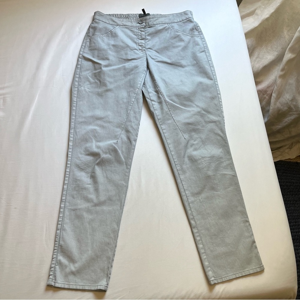 OSKA light‎ blue grey tapered slim leg cropped pants